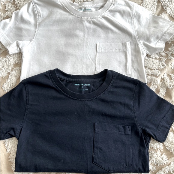 Liberty Valor Other - Liberty Valor white and navy boys T shirts size 5